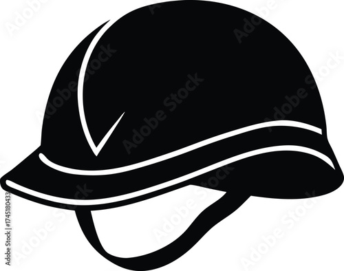 military helmet icon, tactical helmet symbol