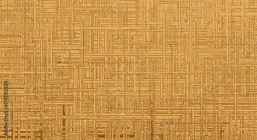 Abstract geometric backdrop with a network of linear forms in warm, earth-tone shades evoking a