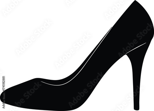high heel icon, party shoe symbol