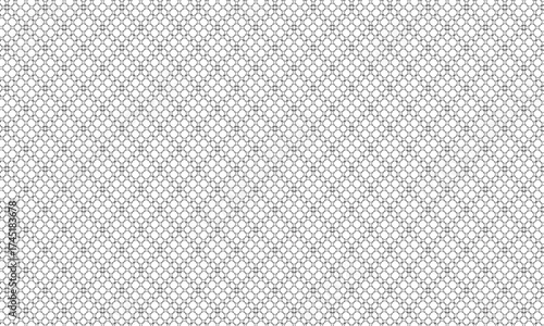  "Fine Detailed Geometric Grid Pattern with Repeating Overlapping Square-like Shapes and Smooth Connections"