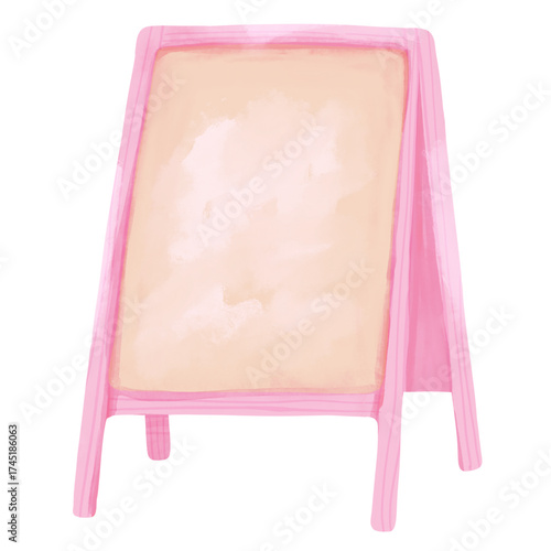 Pink Watercolor Wooden Standing Board⁠
