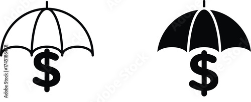 assets protection icon vector graphic illustration  with white background flat hand made icon fill icon .