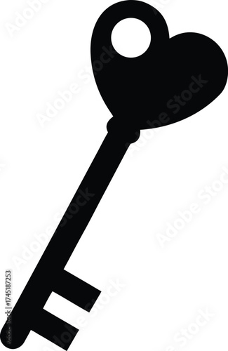 Heart Key Icon