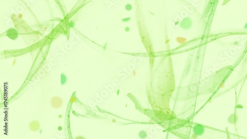 Soft Light Green Japanese Fiber Paper Background.