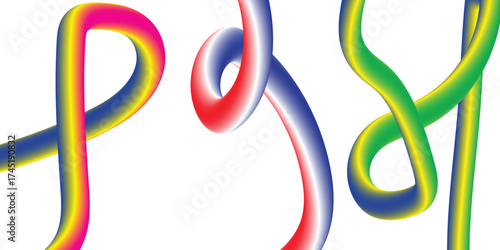 Flowing Ribbons of Light – Abstract Gradient Dance in Multicolor