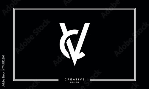 CV, VC, C, V, Abstract Letter Logo Monogram