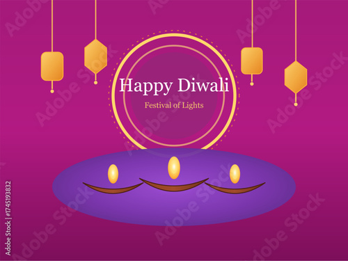 Happy Diwali Festival of Lights Greeting Card