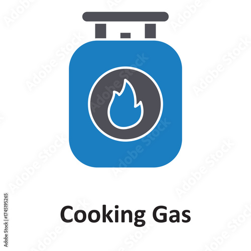 Cooking gas Vector icon which can easily modify or edit
