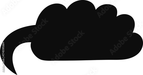 Speech bubble vector icon illustrating communication concept