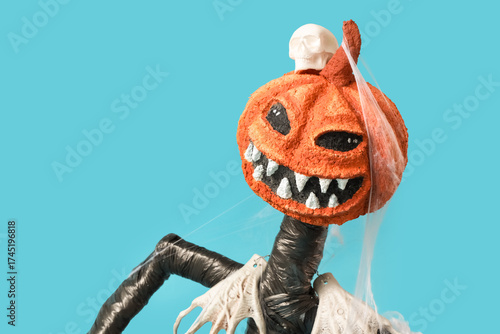Spooky Halloween monster wi...