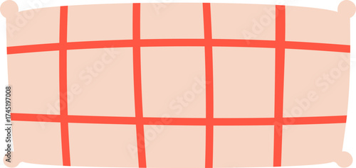 Plaid pattern pillow providing comfort for sleep