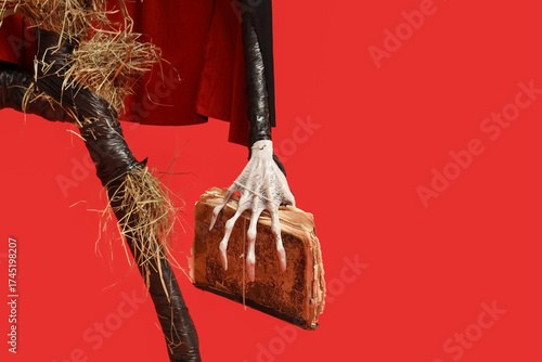 Spooky Halloween monster wi...