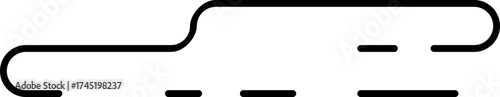 Race track circuit map line art minimal design