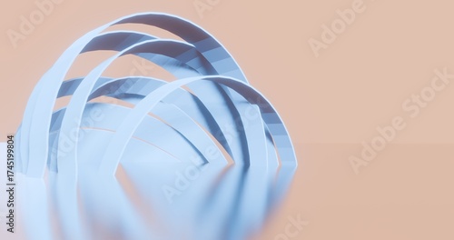 Futuristic architecture background 3d render