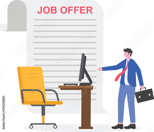 HR software, wanted employees, job offer concept with people characters.
