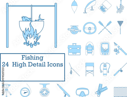 Fishing Icon Set