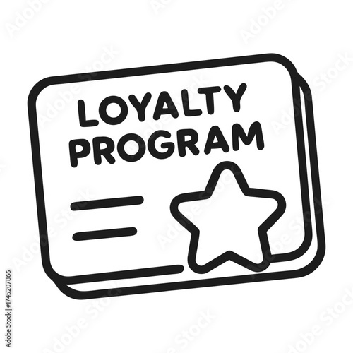 Virtual Banking and Fintech Financial Loyalty Program Icons for Modern Digital Finance Solutions
