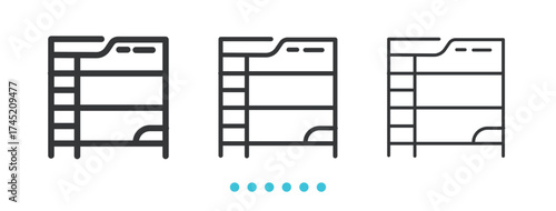 Furniture home decor Icon. Thin line icon vector