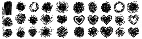 Hand-Drawn Doodle Speech Bubbles Vector Set: Collection of Callouts, Frames, and Comic Dialogue Elements for Creative Projects, Messaging, and Design Enhancement - Text Boxes, Chat, Sketchy Style