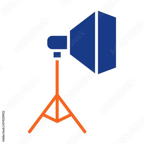 Studio Light Fill Vector Icon