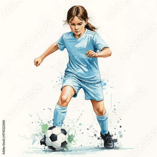 Spirit of the Game: Watercolor Soccer Moments
