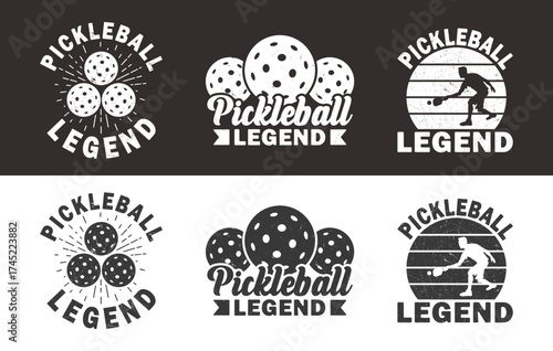 Vintage pickleball legend t-shirt design, Pickleball legend SVG, Grunge pickleball legend bundle, Pickleball t-shirt vector illustration.