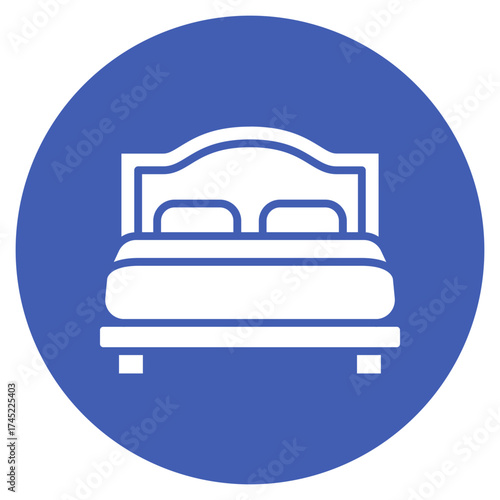 Bed icon vector image. Can be used for House Cleaning.
