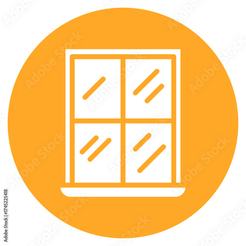 Clean Window icon vector image. Can be used for House Cleaning.