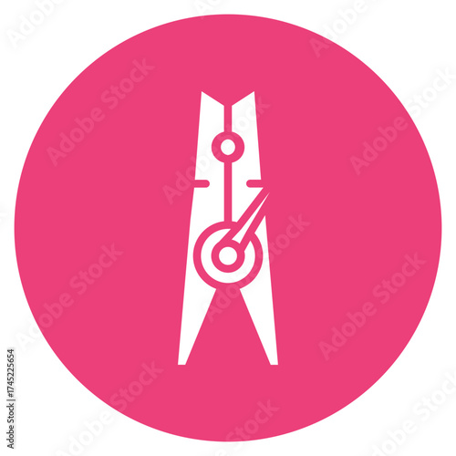 Clothes Pin icon vector image. Can be used for House Cleaning.