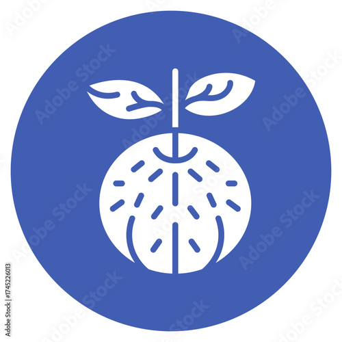 Tangerine icon vector image. Can be used for Fruits and Vegetables.