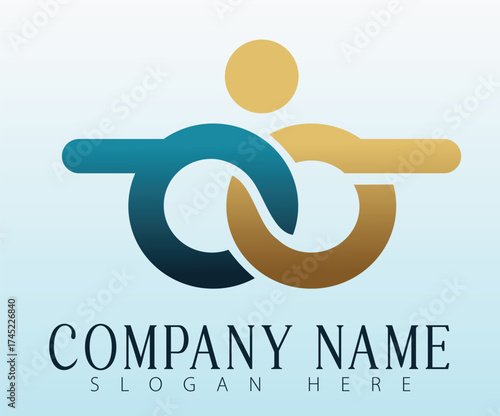 A symbol of unity in modern business logo form