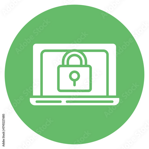 Cyber Security icon vector image. Can be used for Web Hosting.