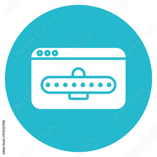 Password icon vector image. Can be used for Web Hosting.