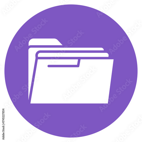 Folder icon vector image. Can be used for Web Hosting.