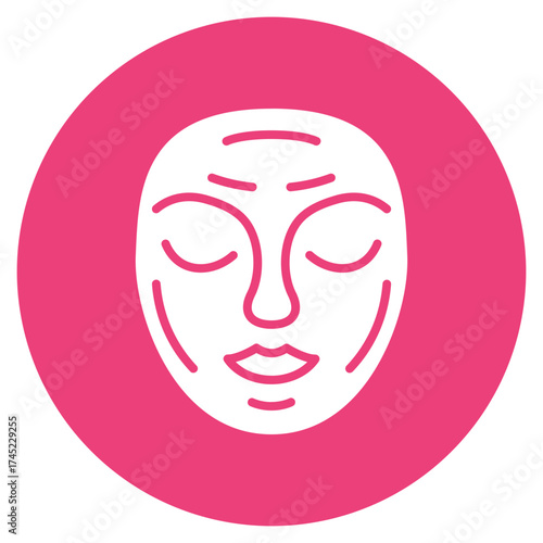 Facial Mask icon vector image. Can be used for Spa.