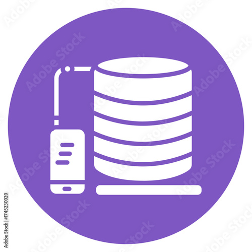 Database icon vector image. Can be used for Web Marketing.