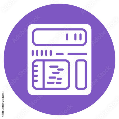 Calculator icon vector image. Can be used for Shopping and Ecommerce.