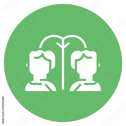 Clone icon vector image. Can be used for Science Fiction.