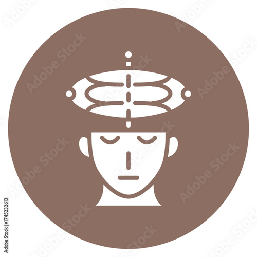 Telepathy icon vector image. Can be used for Science Fiction.