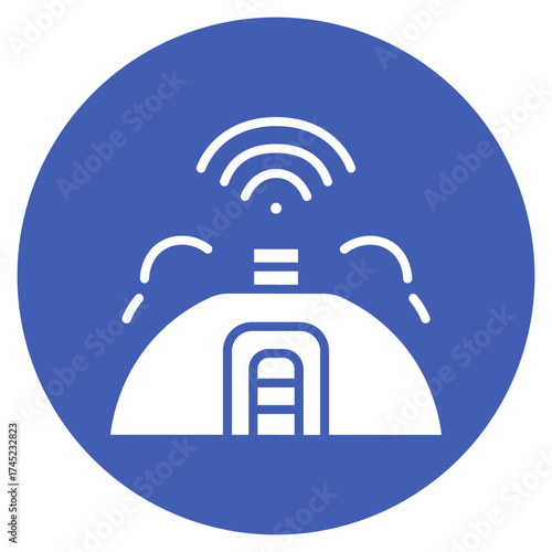 Bunker icon vector image. Can be used for Science Fiction.