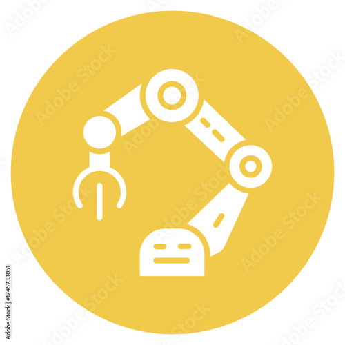 Robotic Arm icon vector image. Can be used for Science Fiction.