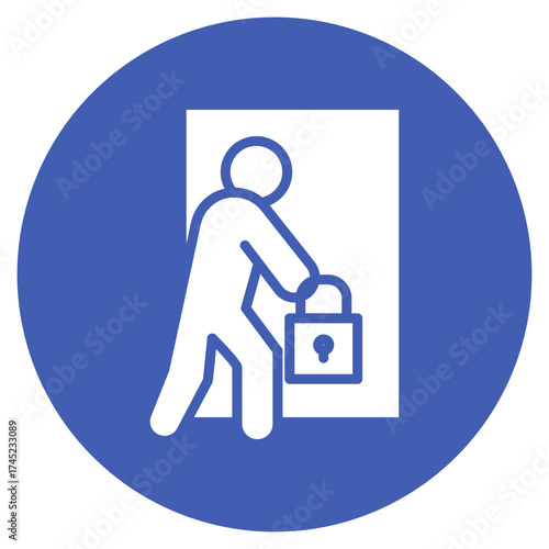 Burglary icon vector image. Can be used for Prison.
