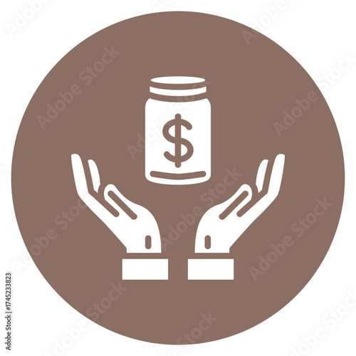 Donation icon vector image. Can be used for Natural Disaster.