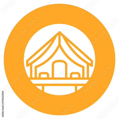 Shelter icon vector image. Can be used for Natural Disaster.