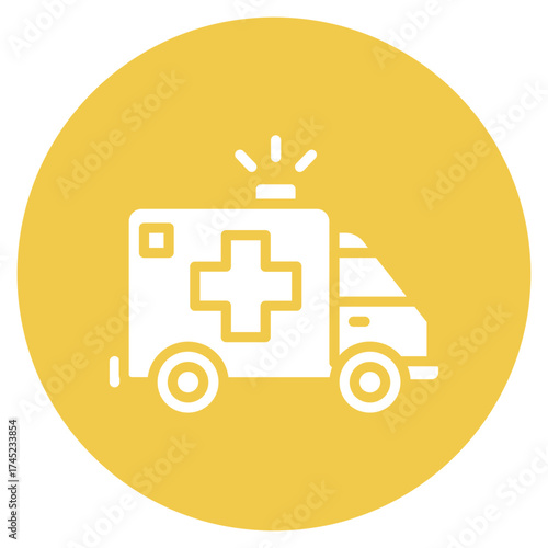 Ambulance icon vector image. Can be used for Natural Disaster.