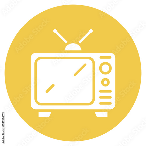 Television icon vector image. Can be used for Electric Circuits.