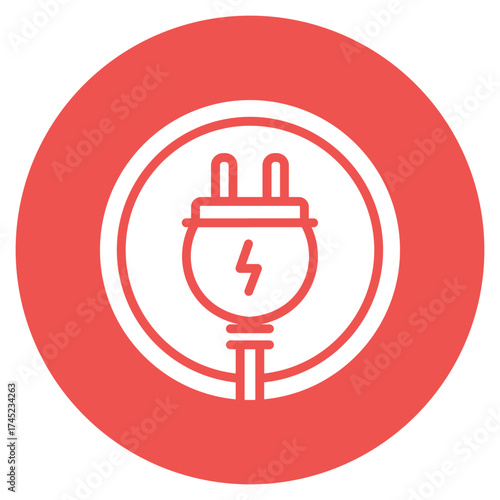Power Cord icon vector image. Can be used for Electric Circuits.