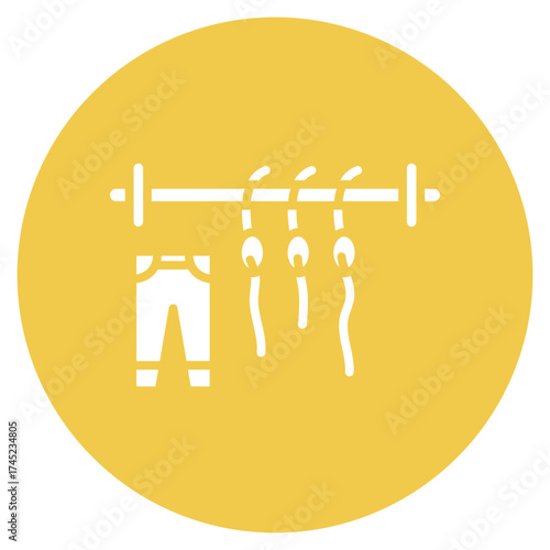 Mending Clothes icon vector image. Can be used for Cleaning and Dusting.