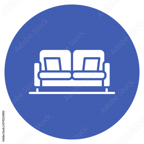 Cleaning Living Room icon vector image. Can be used for Cleaning and Dusting.