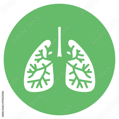 Bronchi icon vector image. Can be used for Human Anatomy.